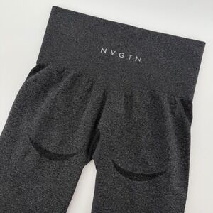 NVGTN Seamless Workout Leggings Charcoal Grey Women's XS High Waisted Activewear